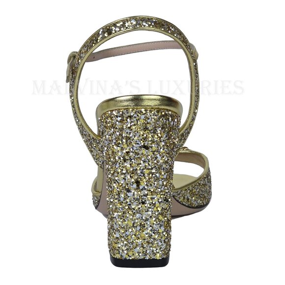 GUCCI SHOES GOLD METALLIC HORSEBIT SANDALS $990 sz 40 10 - Picture 5 of 16